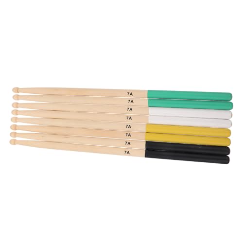 Baquetas de Madera de Arce 7A Antideslizantes 4 Pares miniatura 1