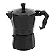 Ekspres do kawy na kuchence, 150ml 3-kubki aluminiowe Klasyczne włoskie Espresso Moka Pot Coffee Maker Klasyczny ekspres do kawy do domowego biura kawiarnia(Black)