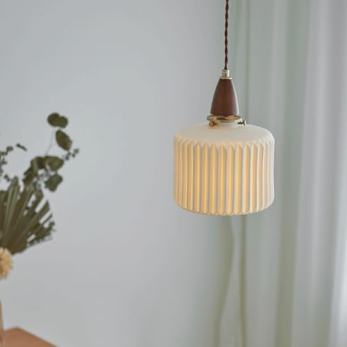Lustre industriel en céramique E27 plafonnier suspendu moderne