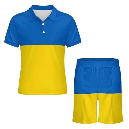 Ensemble short et polo manches courtes tenue de plage 2 pièces fluide et légère pour homme