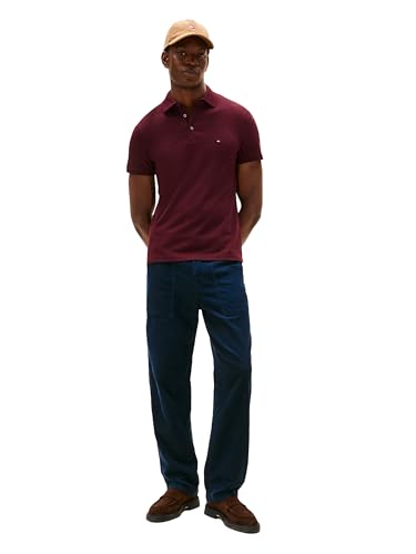 Tommy Hilfiger Men's Short Sleeve Polo Shirts in Slim Fit with Stretch and Organic Pique Cotton3