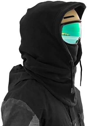 スキー・スノーボードアクセサリー SHISHIKUI Balaclava / BLACK Snood Over Helmet Balaclava with Ventilation for Ski Snowboard and