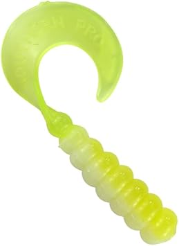 2" Hot Grubs Twister Tails Crappie Walleye Bass Fishing 50 Pack
