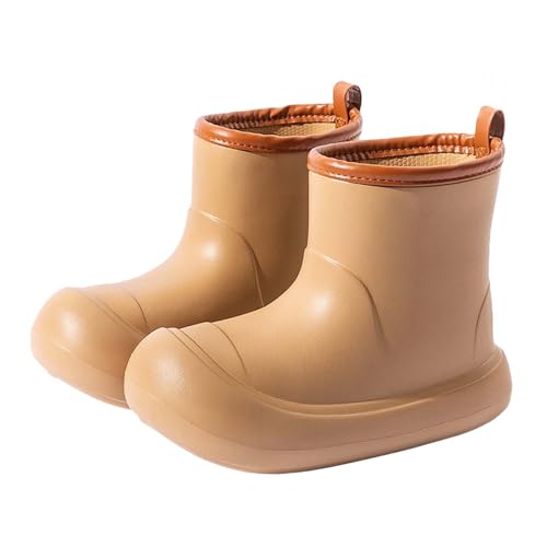 Toddler Baby Rain Boots Easy-on Soft Sole Anti Slip Lightweight Water-proof Garden Shoes Outer Snow Boots Toddler Girl