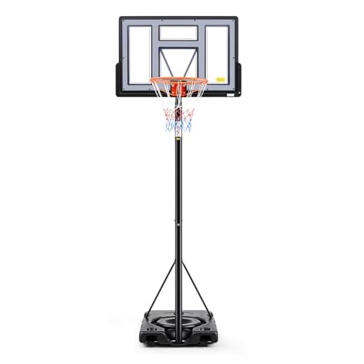 Sweetcrispy Adjustable Portable Basketball Hoop