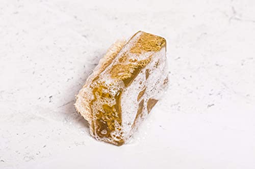 Sabun Naturally Lavish Sabun Co. Cedarwood Oil Loofah Soap - Natural, Handmade, Moisturizing, Exfoliating Luffa Soap For Men - Face & Body Scrub Bar thumb #4