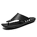 Herrenschuhe Sommer Leder Mode Flip Flops Casual Outdoor Wear Strandsandalen Herren Flip Flops Schlüpfen Gummisohle Sommer Strand Schieberegler Beiläufig Sandalen Leicht