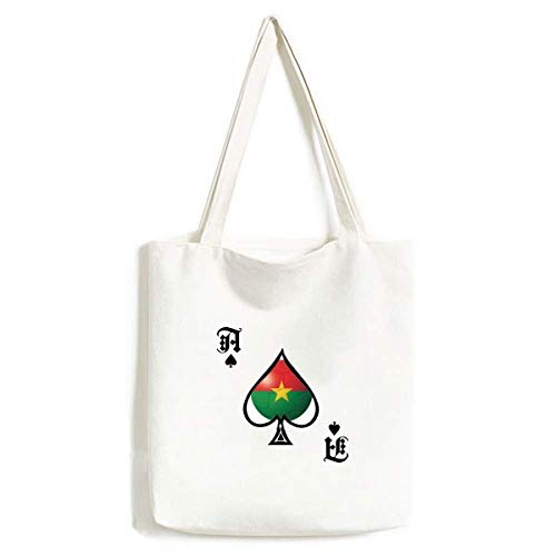 Sac Burkina Faso lavable en toile robuste motif football