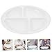 VALICLUD Separate Dinner Plates Elderly Feeding Plate Non-Slip Bariatric Dishes for Seniors
