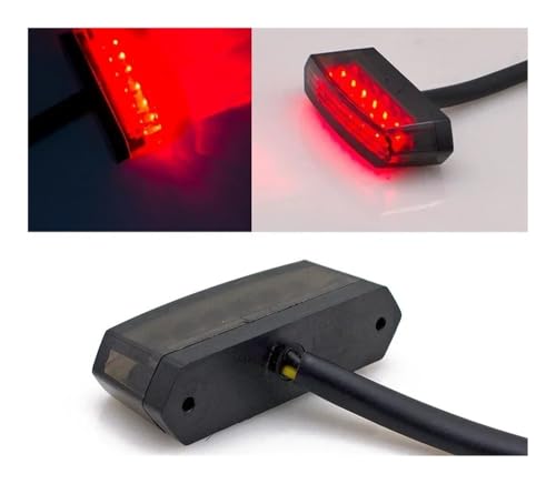 Feu arrière à LED moto universel clignotant freinage modifié - 2