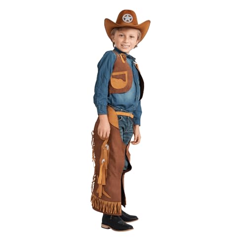 Disfraz completo vaquero para niños miniatura 3