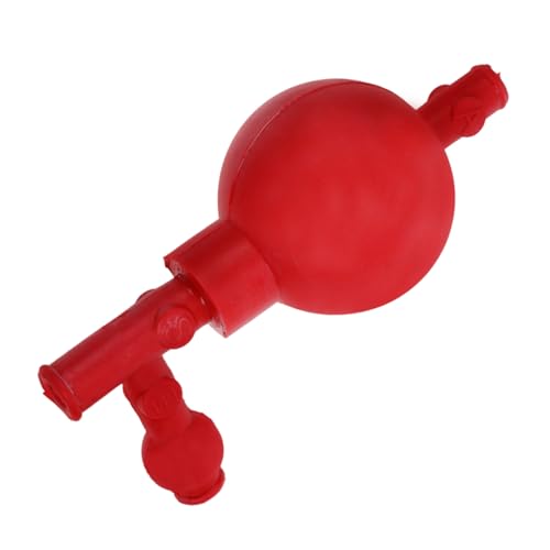 PRETYZOOM Lab Pipette Filler Bulb Ergonomic Rubber Suction Ball with Way Valve Quantitative Tool for Efficient Liquid Transfer Industrial and Mineral Laboratories