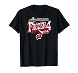 Wisconsin Badgers Frozen Four 2026 Men's Hockey Black T-Shirt
