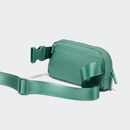 Image of Pander Two Way Zipper Fanny Pack Nylon Everywhere Belt Bag for Women, Water Repellent Waist Packs, Crossbody Bags with Adjustable Strap (Eucalyptus Green)