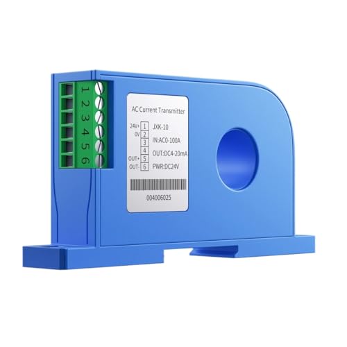 Transmisor de corriente alterna de 20 mm/35 mm, salida de 0-10 V, transformador, sensor Hall (1 unidad)(35mm,AC0-500A input)