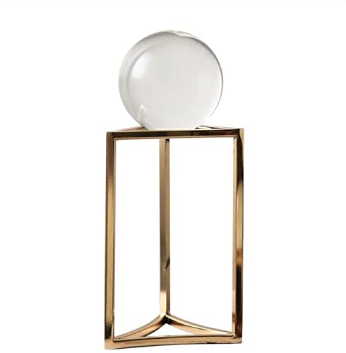 Statue art ornement boule de cristal avec trépied minimaliste pour bureau