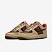 Nike Air Force 1 '07 Men's Shoes (HQ3447-222, Light British Tan/Sesame/Picante Red/Cacao Wow) Size 11.5