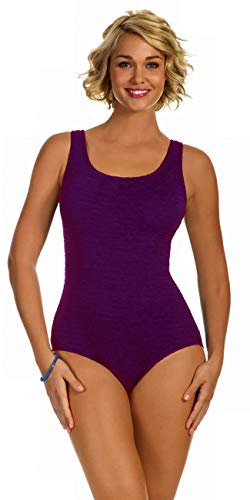 Krinkle Women's Missy 100% Polyester Krinkle Cross Back, Eggplant, Size 12.0