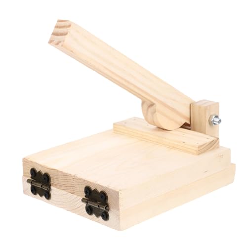 Ipetboom Prensa de Masa de Madera Resistente para Empanadas y Dumplings Molde Manual para Envolver Tortillas Uniformes Fácil Limpieza y Uso Conveniente