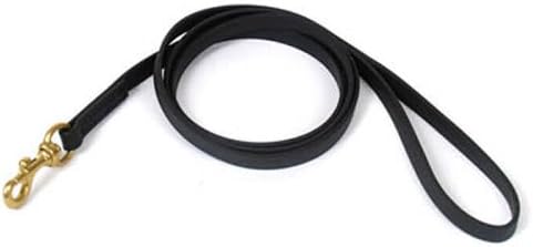 REDLINE K-9 Biothane All Weather Dog Leash Black (6-Foot x 3/4-Inch)