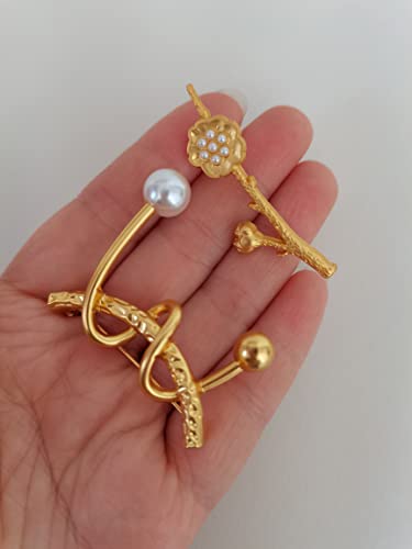 Sinnky Multipurpose Lady Brooch Pins Irregular Sweater Brooch Art Brooches For Woman Gifts #TOP4
