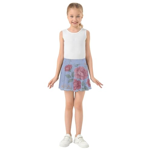 Tennis Skirt for Girls with Shorts Flowy Scort Skirt Little Girl Kids Pleated Skort with Pockets3