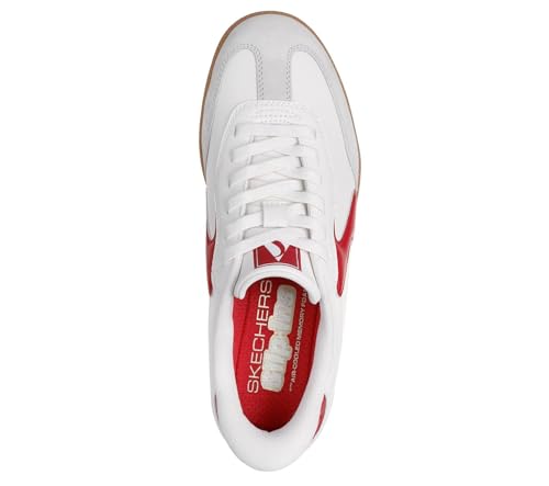Image of Skechers Womens Hotshot Perfect Choice | Hands Free Slip-Ins, Air-Cooled Memory Foam Insole, Fixed stretch laces, Glittery gum midsole