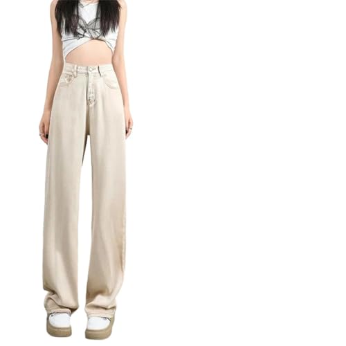 Women's Summer Soft Fabric Loose Wide Leg Straight High Thin