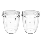 Veterger Replacement Parts cups, Compatible with NutriBullet 600W and 900W Blender (2 18oz cups)