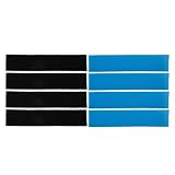Micpointik Pack de 8 filtros de aire acondicionado para Mitsubishi Electric MAC-2330FT-E y MAC-3000FT-E, filtros de enzimas y carbón activado, 210 x 40 x 5 mm, color negro y azul