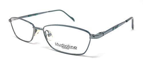 Gafas de vista Studioline 3124 ligeras para evitar marcas en la nariz azul celeste