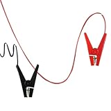 Elektrozaun-Krokodilklemmen, Elektrozaun-Überbrückungskabel mit Krokodilklemme | Krokodilklemmenkabel für die meisten solarbetriebenen Weidezaungeräte, Elektrozäune