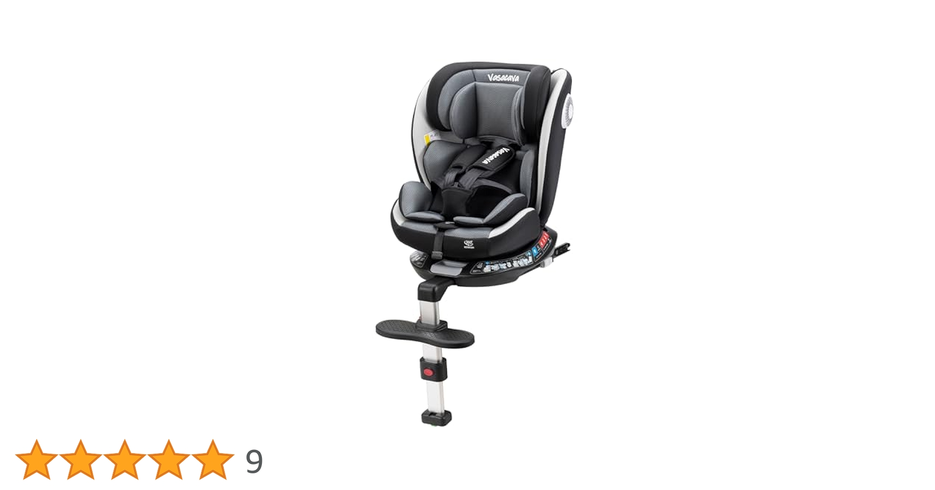 Amazon | Vasacava チャイルドシート 新生児から12歳頃 360°回転