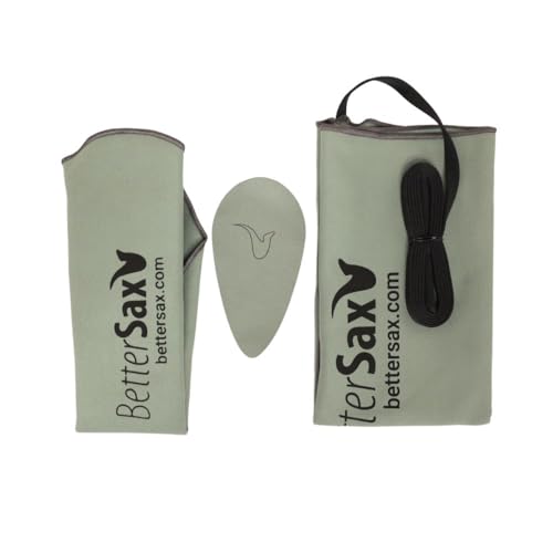Image of BetterSax Ultimate Tenor Saxophone Swab Kit - Premium Microfiber Cleaning Cloths for Tenor Saxophones - Quality Maintenance Tools Essential for Saxophonists