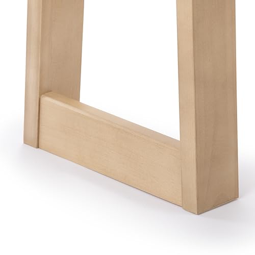 Plank+Beam Classic Console Table, 46 Inch, Blonde - Image 4