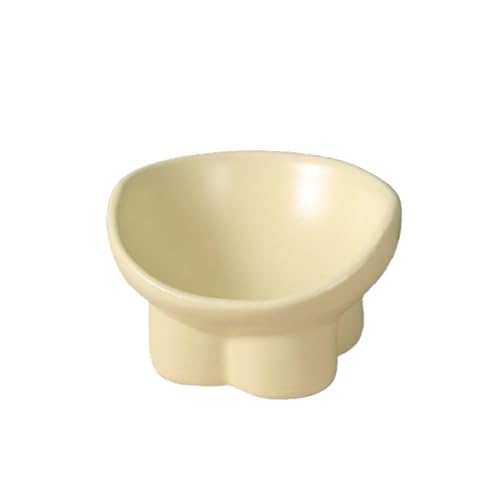 Coipe 漫画のライオンのかわいいペットのボウル陶器の高い足は首を保護して黒いあごを多用して食べ物の猫の犬のボウルに水を入れます