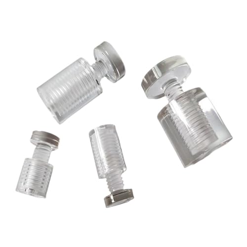 直径13mm、19mm、25mmの透明アクリル製広告スタンドオフピン釘看板固定ネジ金具10個(13x19 10pcs)