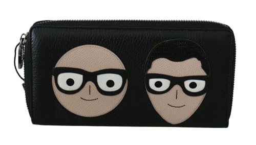 Portefeuille Dolce & Gabbana en cuir noir d'exception pour homme exigeant
