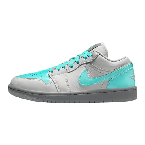 Jordan Air 1 Low SE Women's Shoes (HQ3599-025, Photon Dust/Smoke Grey/Glacier Blue/Aurora Green) Size 9