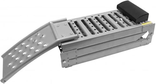 Rampas para automóvil de acero, paquete de 2 unidades | Alta resistencia, resistentes a la corrosión y deformación, para automóvil/camioneta/SUV/ATV/motocicleta/garaje miniatura 6