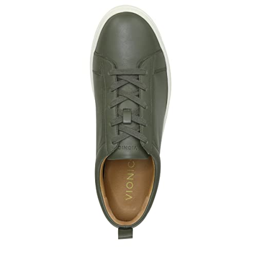 Vionic Lucas Men's Casual Arch Supportive Shoe Olive Leather - 11 Medium #TOP2