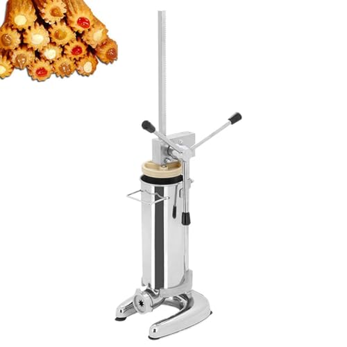 Churros Machine - Máquina para hacer donas de acero inoxidable 2L/3L con 5 moldes, kit de prensa de churros para restaurantes, hoteles, cafeterías, panaderías
