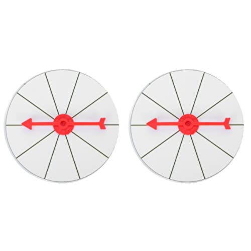 Yardwe 2 Pieces Heavy Duty Prize Game Spinners Wheel Fortune Spinning Wheel Editable Color Prize Wheel Wheel Spinning 10Cm #TOP25