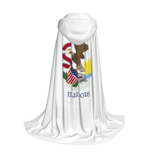 Cape à capuche Illinois pour Halloween et soirées déguisées