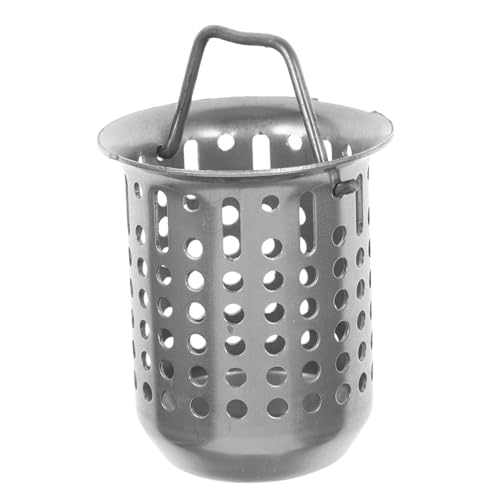 Colador para lavabo de acero inoxidable con asa