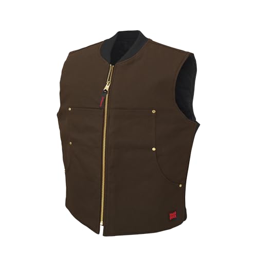 Lined Vest - Heavy-Duty Workwear for Cold Conditions | Insulated, Durable, & Weather-Resistant | Cotton 12 oz, Dark Brown, Large2