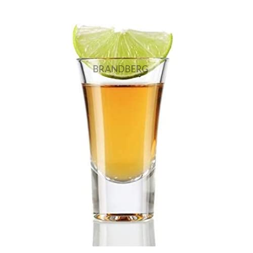 Buy BRANDBERG Premium Heavy Base Round Shot Glasses (Vodka, Tequila