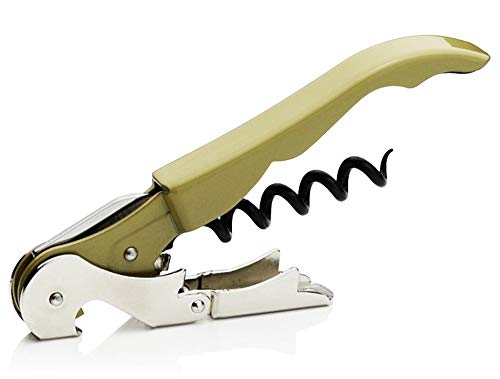 PULLTAP'S GENUINE Classic 500 (Verde Oliva) Abridor de Vino, Sacacorchos de camarero profesional. Incluye doble palanca articulada, navaja cortacápsulas y abridor de tapones. Fabricado en España