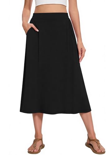 Kinnette Women's Midi A-Line Skirts Summer Flowy 2026...