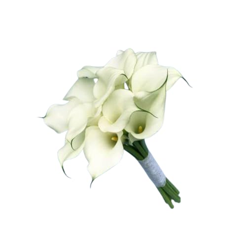 Ramo de Calas Blancas Frescas con 10 Flores en Diseño Moderno y Elegante
